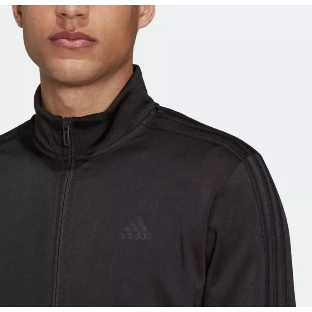 NEW Adidas Tricot  Men's XL Black Full-Zip Track Jacket G1557